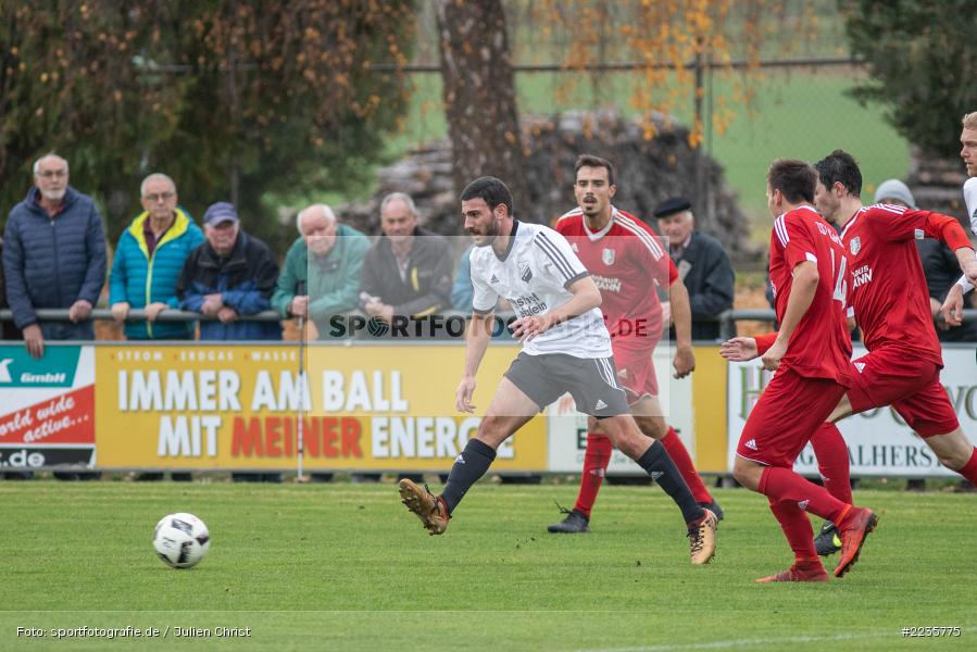 Sinan Bilgin, Cedric Fenske, 10.11.2018, Landesliga Nordwest, 1. FC Geesdorf, TSV Karlburg - Bild-ID: 2235775