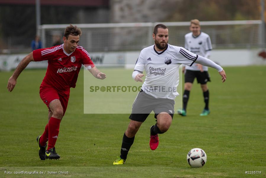Dominik Höfling, Uli Konrad, 10.11.2018, Landesliga Nordwest, 1. FC Geesdorf, TSV Karlburg - Bild-ID: 2235779