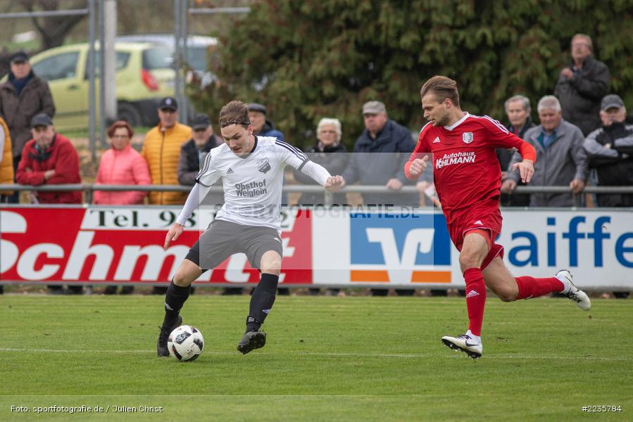 Marvin Schramm, Markus Pfeufer, 10.11.2018, Landesliga Nordwest, 1. FC Geesdorf, TSV Karlburg - Bild-ID: 2235784