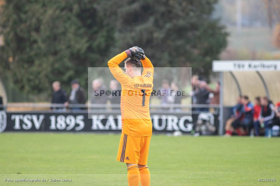 Fabian Brand, 10.11.2018, Landesliga Nordwest, 1. FC Geesdorf, TSV Karlburg - Bild-ID: 2235795