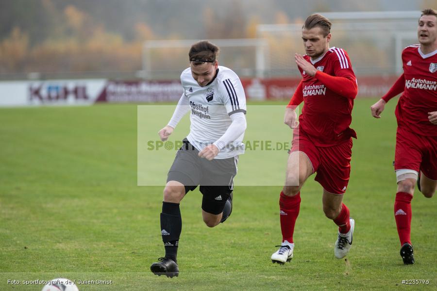 Markus Pfeufer, Marvin Schramm, 10.11.2018, Landesliga Nordwest, 1. FC Geesdorf, TSV Karlburg - Bild-ID: 2235796