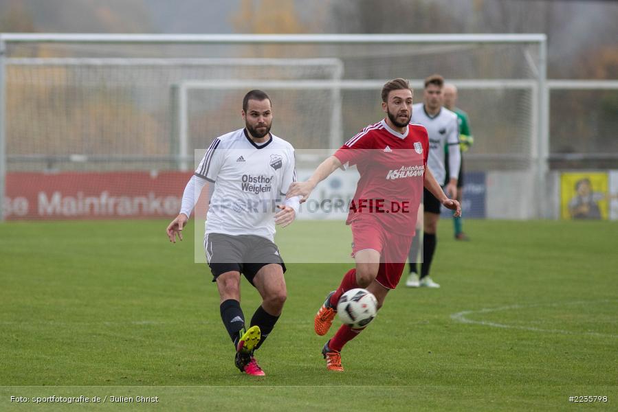 Uli Konrad, Luca Pfister, 10.11.2018, Landesliga Nordwest, 1. FC Geesdorf, TSV Karlburg - Bild-ID: 2235798 Uli Konrad, Luca Pfister, 10.11.2018, Landesliga Nordwest, 1. FC Geesdorf, TSV Karlburg - Bild-ID: 2235798