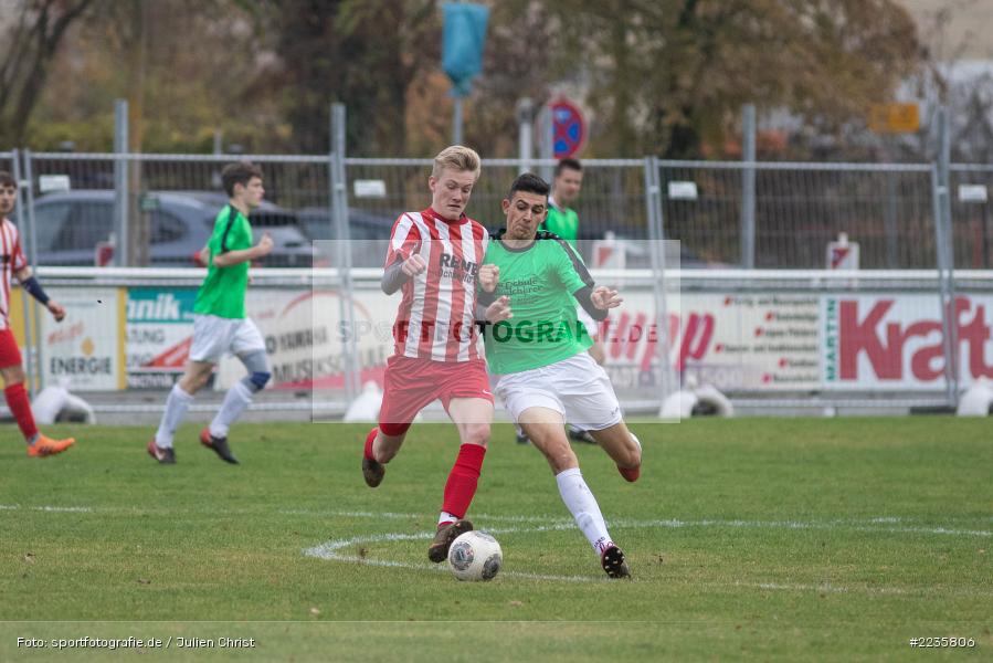 Sebastian Stühler, Max Lambrecht, 10.11.2018, A-Junioren Kreisliga, JFG Maindreieck Süd, (SG) FV Karlstadt - Bild-ID: 2235806