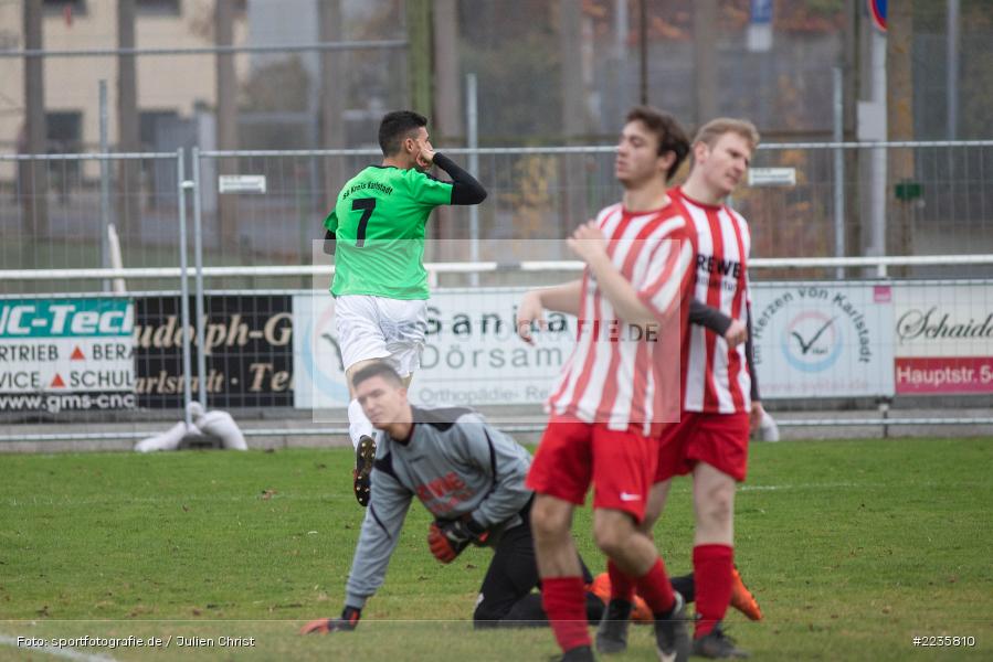 Max Lambrecht, Nico Wüst, 10.11.2018, A-Junioren Kreisliga, JFG Maindreieck Süd, (SG) FV Karlstadt - Bild-ID: 2235810