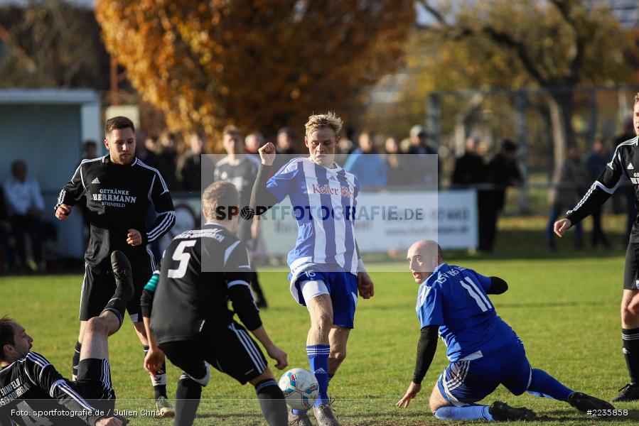 Dominik Ebert, Christian Gehrling, Ardit Bytyqi, Jens Kirchgeßner, 11.11.2018, Kreisliga Würzburg, TSV Lohr, FV Steinfeld/Hausen-Rohrbach - Bild-ID: 2235858