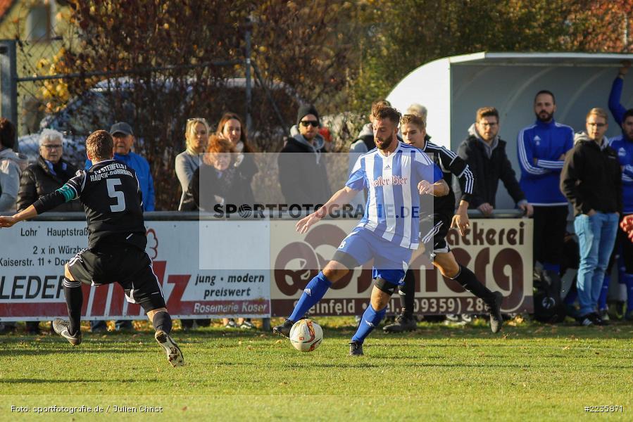 Dominik Ebert, Norman Moreno, 11.11.2018, Kreisliga Würzburg, TSV Lohr, FV Steinfeld/Hausen-Rohrbach - Bild-ID: 2235871