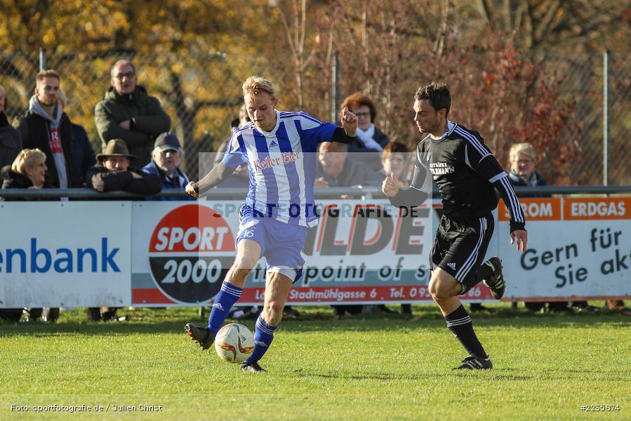 Andreas Ebert, Jens Kirchgeßner, 11.11.2018, Kreisliga Würzburg, TSV Lohr, FV Steinfeld/Hausen-Rohrbach - Bild-ID: 2235874