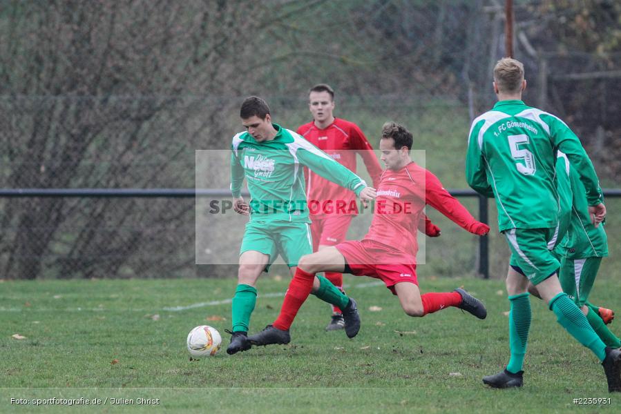 Steffen Lochmann, Kilian Wehner, 25.11.2018, Kreisklasse Würzburg, FC Karsbach, FC Gössenheim - Bild-ID: 2235931 Steffen Lochmann, Kilian Wehner, 25.11.2018, Kreisklasse Würzburg, FC Karsbach, FC Gössenheim - Bild-ID: 2235931