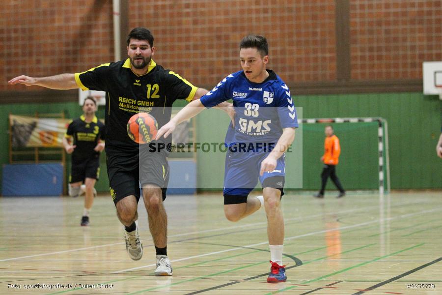 Daniel Schuler, Benedikt Fuchs, Handball, Erwin-Ammann-Halle, 09.12.2018, Bezirksliga Nord Männer, TSV Mellrichstadt, TSV Karlstadt - Bild-ID: 2235978