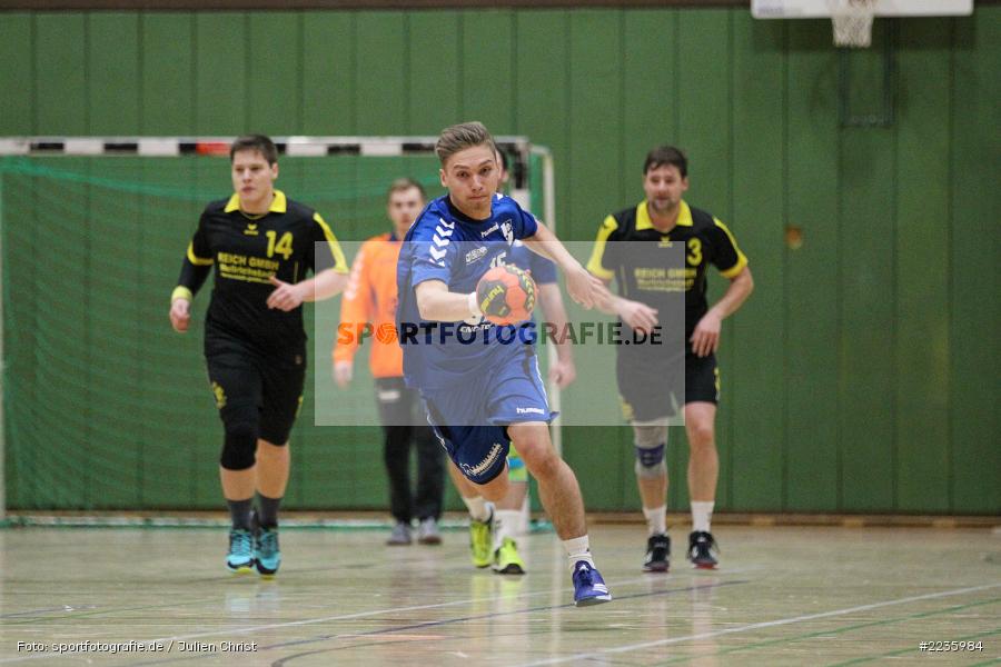 Jonas Holaschke, Handball, Erwin-Ammann-Halle, 09.12.2018, Bezirksliga Nord Männer, TSV Mellrichstadt, TSV Karlstadt - Bild-ID: 2235984