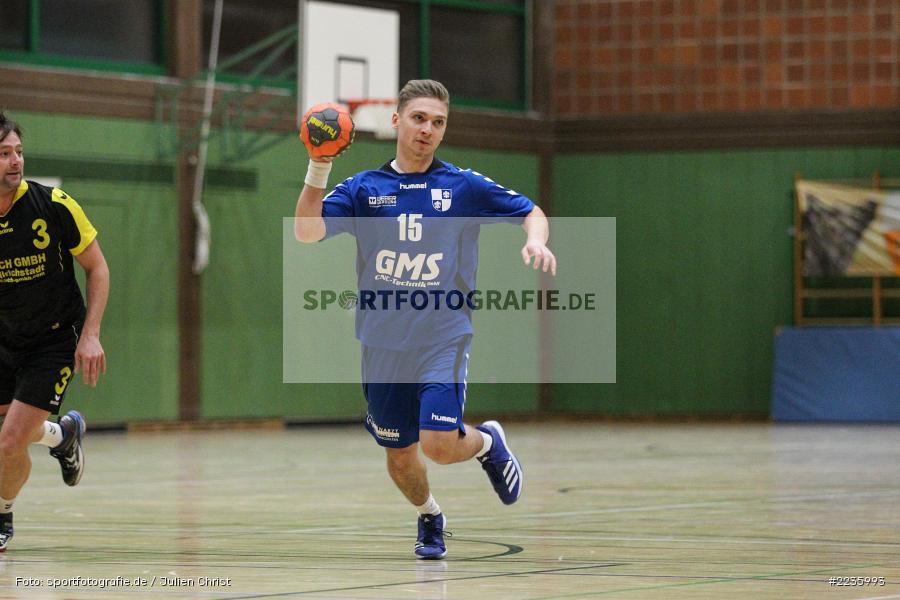 Jonas Holaschke, Handball, Erwin-Ammann-Halle, 09.12.2018, Bezirksliga Nord Männer, TSV Mellrichstadt, TSV Karlstadt - Bild-ID: 2235993