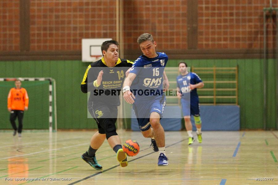 Julian Gith, Jonas Holaschke, Handball, Erwin-Ammann-Halle, 09.12.2018, Bezirksliga Nord Männer, TSV Mellrichstadt, TSV Karlstadt - Bild-ID: 2235999