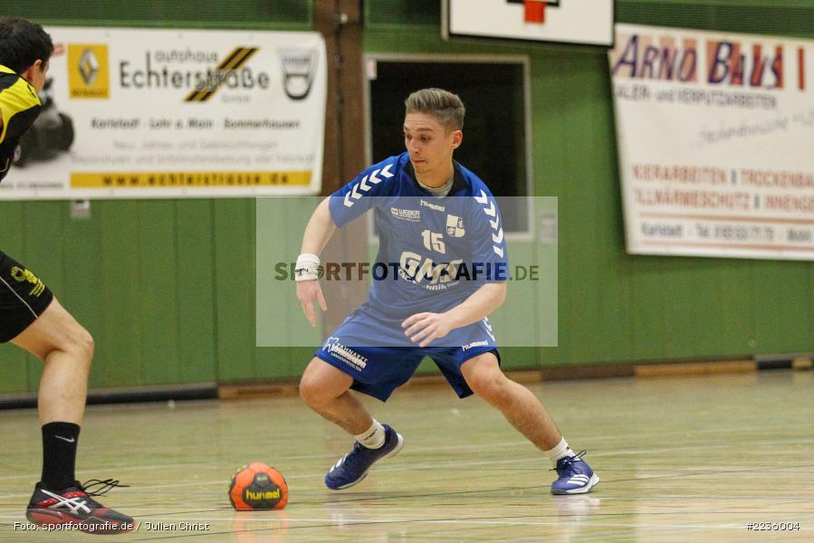 Jonas Holaschke, Handball, Erwin-Ammann-Halle, 09.12.2018, Bezirksliga Nord Männer, TSV Mellrichstadt, TSV Karlstadt - Bild-ID: 2236004