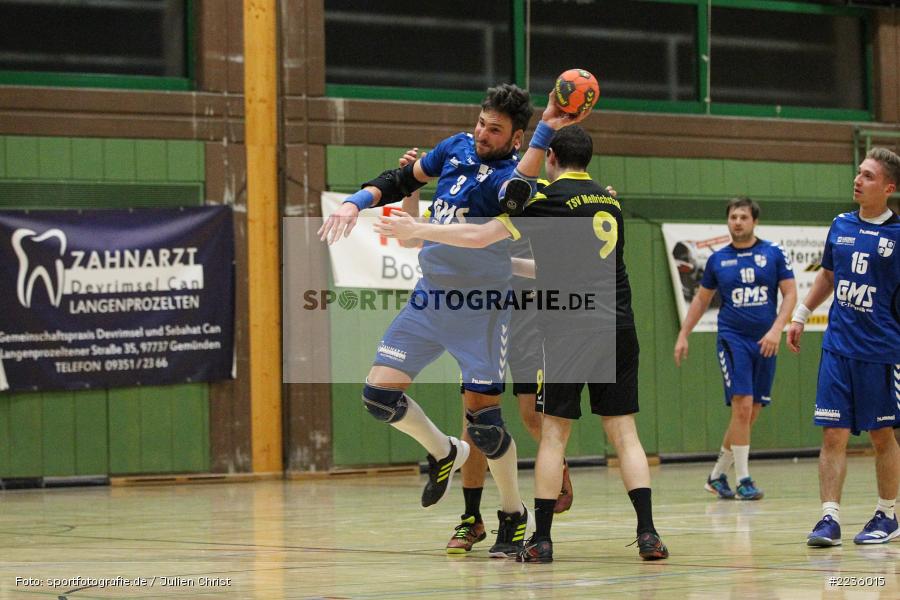 Alexander Schultze, Daniel Born, Handball, Erwin-Ammann-Halle, 09.12.2018, Bezirksliga Nord Männer, TSV Mellrichstadt, TSV Karlstadt - Bild-ID: 2236015