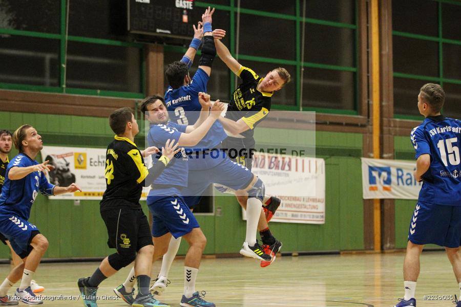 Johannes Will, Daniel Born, Handball, Erwin-Ammann-Halle, 09.12.2018, Bezirksliga Nord Männer, TSV Mellrichstadt, TSV Karlstadt - Bild-ID: 2236035