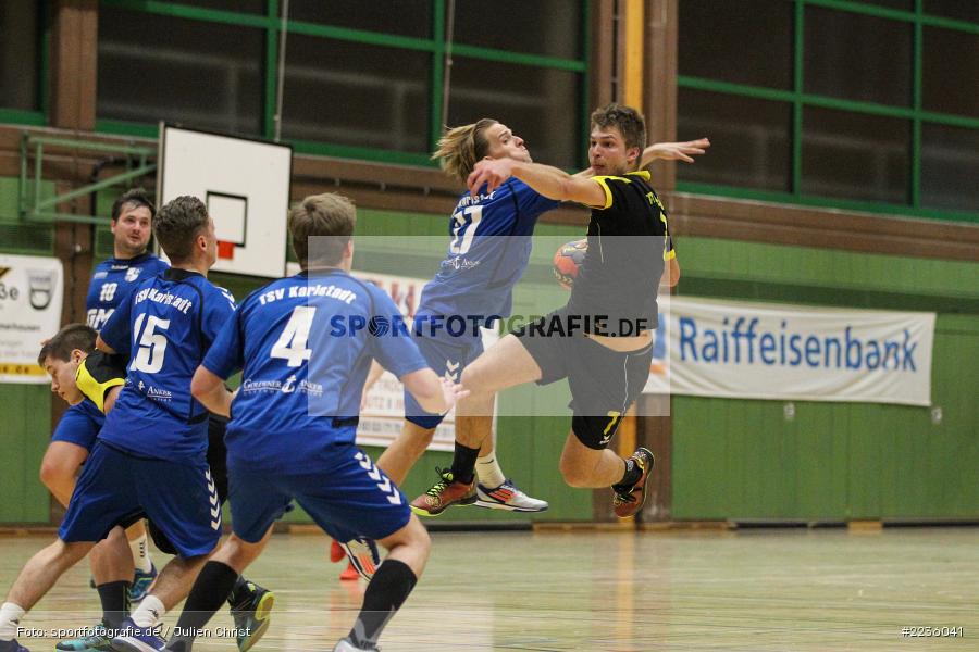 Thilo Wilke, Paul Schneider, Handball, Erwin-Ammann-Halle, 09.12.2018, Bezirksliga Nord Männer, TSV Mellrichstadt, TSV Karlstadt - Bild-ID: 2236041