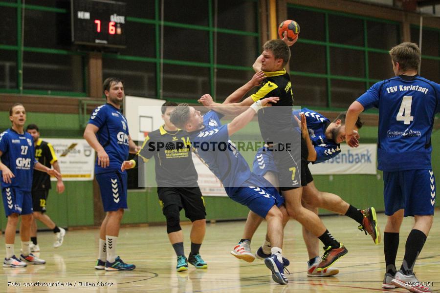 Paul Schneider, Jonas Holaschke, Handball, Erwin-Ammann-Halle, 09.12.2018, Bezirksliga Nord Männer, TSV Mellrichstadt, TSV Karlstadt - Bild-ID: 2236051
