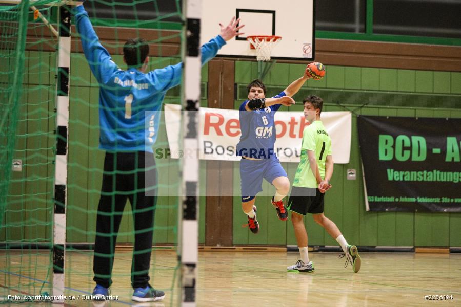 Felix Schäfer, Sebastian Heun, 26.01.2019, Erwin-Ammann-Halle, Handball, DJK Nüdlingen, TSV Karlstadt - Bild-ID: 2236194