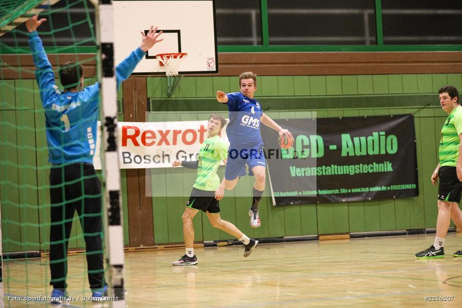 Felix Schäfer, Adrian Schwab, 26.01.2019, Erwin-Ammann-Halle, Handball, DJK Nüdlingen, TSV Karlstadt - Bild-ID: 2236207