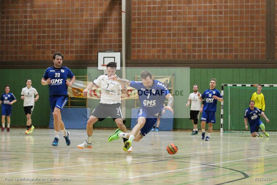 Dominik Wagenbrenner, Fabian Heun, Erwin-Ammann-Halle, 17.02.2019, Handball, HSV Thüngersheim, TSV Karlstadt - Bild-ID: 2236239