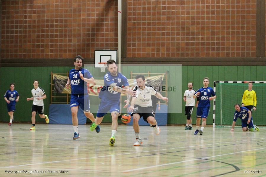 Dominik Wagenbrenner, Fabian Heun, Erwin-Ammann-Halle, 17.02.2019, Handball, HSV Thüngersheim, TSV Karlstadt - Bild-ID: 2236240
