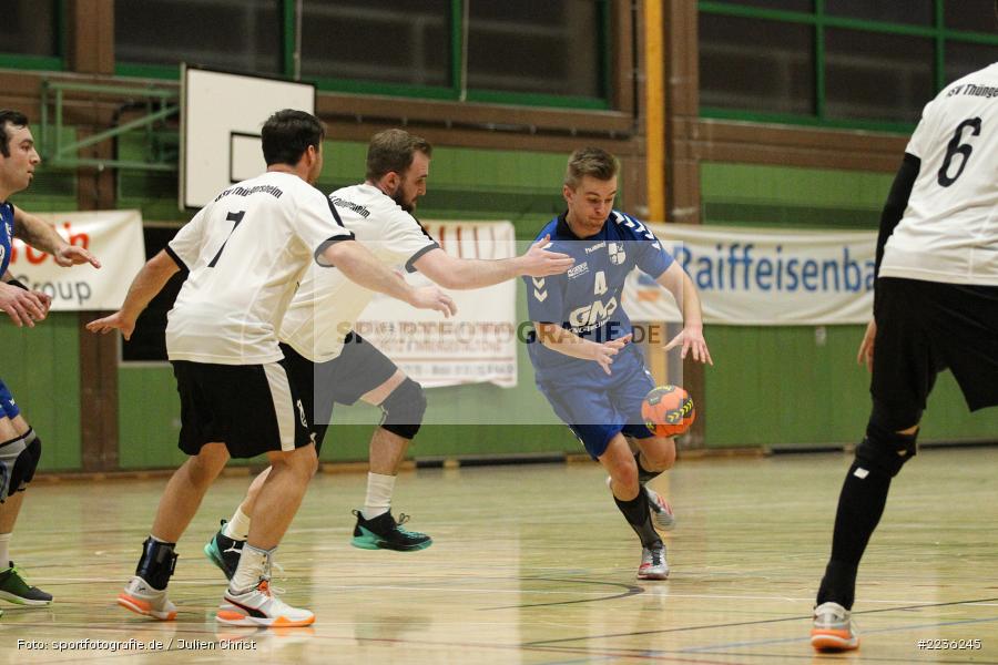 Florian Wolf, Adrian Schwab, Erwin-Ammann-Halle, 17.02.2019, Handball, HSV Thüngersheim, TSV Karlstadt - Bild-ID: 2236245
