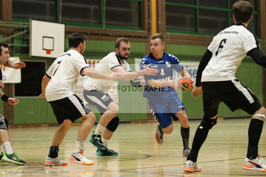 Florian Wolf, Adrian Schwab, Erwin-Ammann-Halle, 17.02.2019, Handball, HSV Thüngersheim, TSV Karlstadt - Bild-ID: 2236246