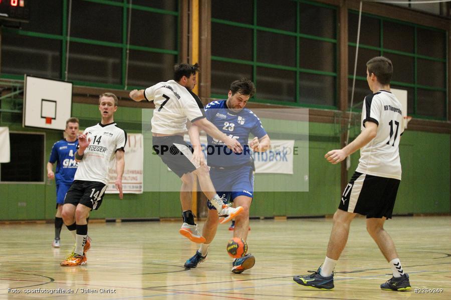 Dominik Wagenbrenner, Moritz Ruckert, Sebastian Reiss, Erwin-Ammann-Halle, 17.02.2019, Handball, HSV Thüngersheim, TSV Karlstadt - Bild-ID: 2236249