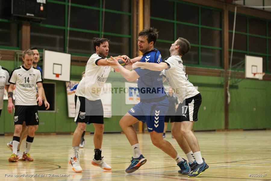 Dominik Wagenbrenner, Moritz Ruckert, Sebastian Reiss, Erwin-Ammann-Halle, 17.02.2019, Handball, HSV Thüngersheim, TSV Karlstadt - Bild-ID: 2236267