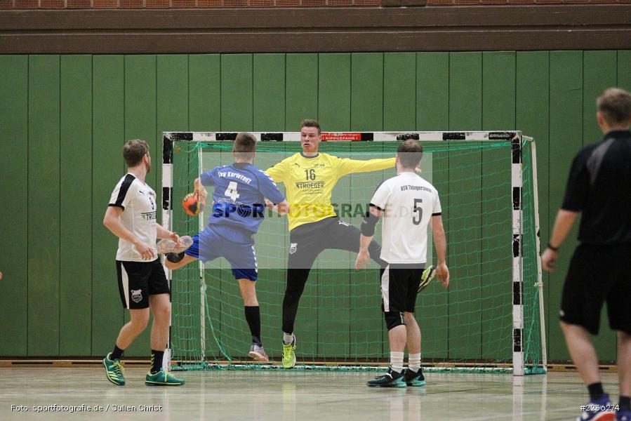 Maximilian Stangl, Adrian Schwab, Erwin-Ammann-Halle, 17.02.2019, Handball, HSV Thüngersheim, TSV Karlstadt - Bild-ID: 2236274