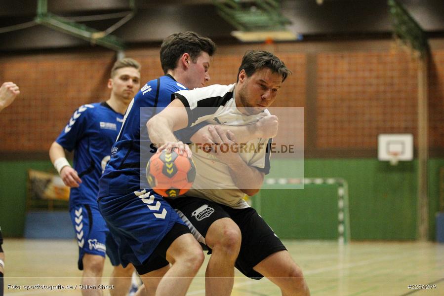 Benedikt Fuchs, Dominik Wagenbrenner, Erwin-Ammann-Halle, 17.02.2019, Handball, HSV Thüngersheim, TSV Karlstadt - Bild-ID: 2236299