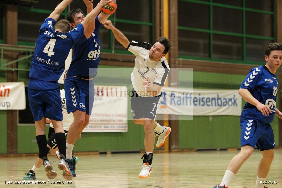 Adrian Schwab, Dominik Wagenbrenner, Erwin-Ammann-Halle, 17.02.2019, Handball, HSV Thüngersheim, TSV Karlstadt - Bild-ID: 2236313