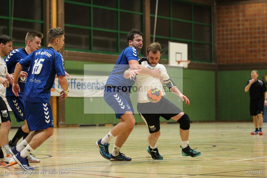 Florian Wolf, Sebastian Reiss, Erwin-Ammann-Halle, 17.02.2019, Handball, HSV Thüngersheim, TSV Karlstadt - Bild-ID: 2236315