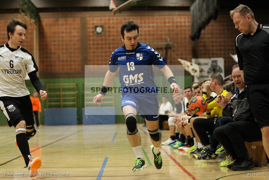 Konstantin Schwab, Felix Fuchs, Erwin-Ammann-Halle, 17.02.2019, Handball, HSV Thüngersheim, TSV Karlstadt - Bild-ID: 2236325 Konstantin Schwab, Felix Fuchs, Erwin-Ammann-Halle, 17.02.2019, Handball, HSV Thüngersheim, TSV Karlstadt - Bild-ID: 2236325