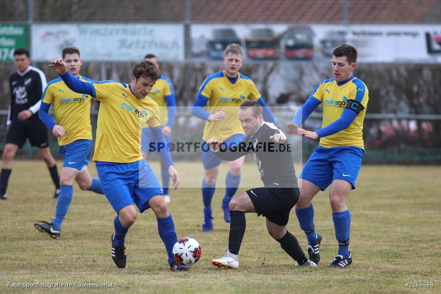 Mirco Zimmermann, Christoph Ott, Joachim Hupp, 02.03.2019, Bezirksliga West, FG Marktbreit-Martinsheim, TSV Retzbach - Bild-ID: 2236338