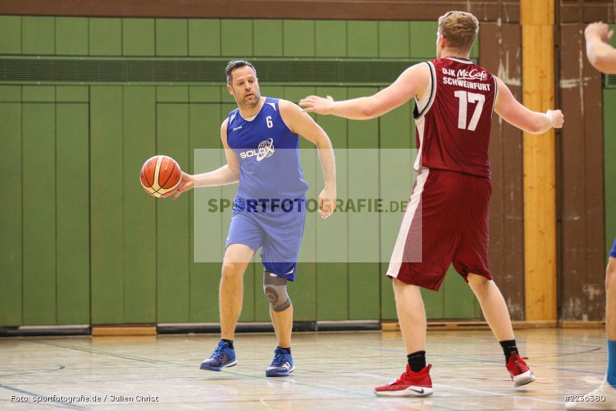 Tobias Schaupp, André Maier, Erwin-Ammann-Halle, 09.03.2019, Basketball, DJK Schweinfurt II, TSV Karlstadt - Bild-ID: 2236380