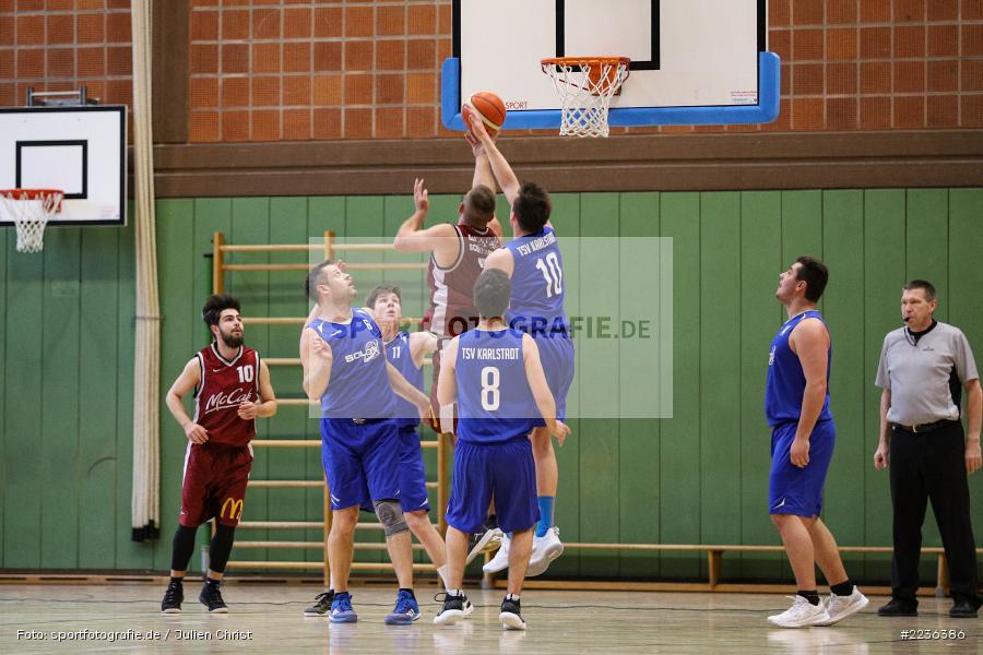 Matti Micha Weißhaar, Sergej Kechter, Erwin-Ammann-Halle, 09.03.2019, Basketball, DJK Schweinfurt II, TSV Karlstadt - Bild-ID: 2236386