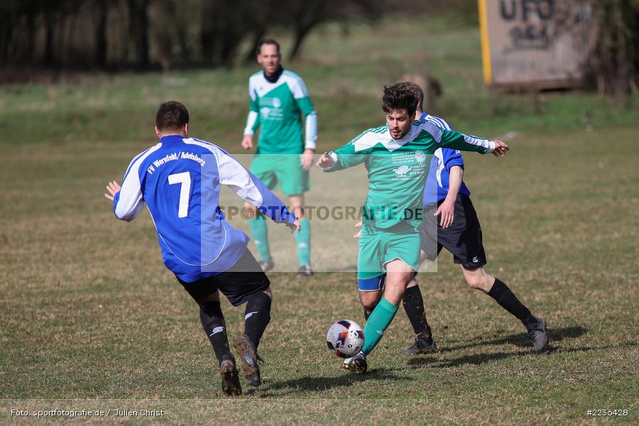 Felix Schmitt, Alexander Barth, Dylan Wells, 10.03.2019, Freundschaftsspiel, FC 1920 Thüngen, FV Wernfeld/Adelsberg - Bild-ID: 2236428
