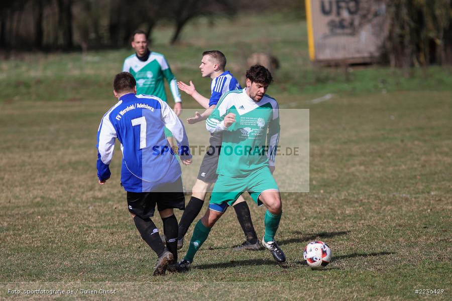 Dylan Wells, Felix Schmitt, Alexander Barth, 10.03.2019, Freundschaftsspiel, FC 1920 Thüngen, FV Wernfeld/Adelsberg - Bild-ID: 2236429