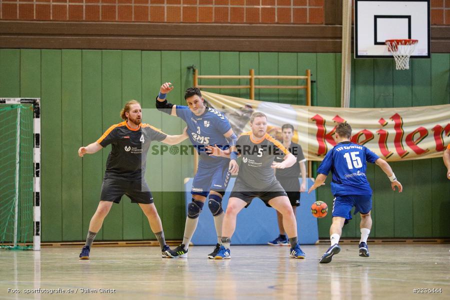 Reinmar Baudach, Rouven Müller, Daniel Born, 10.03.2019, Handball, HG Maintal, TSV Karlstadt - Bild-ID: 2236444