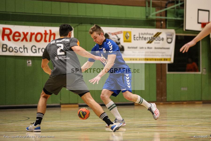 Georg Lorenz, Adrian Schwab, 10.03.2019, Handball, HG Maintal, TSV Karlstadt - Bild-ID: 2236465