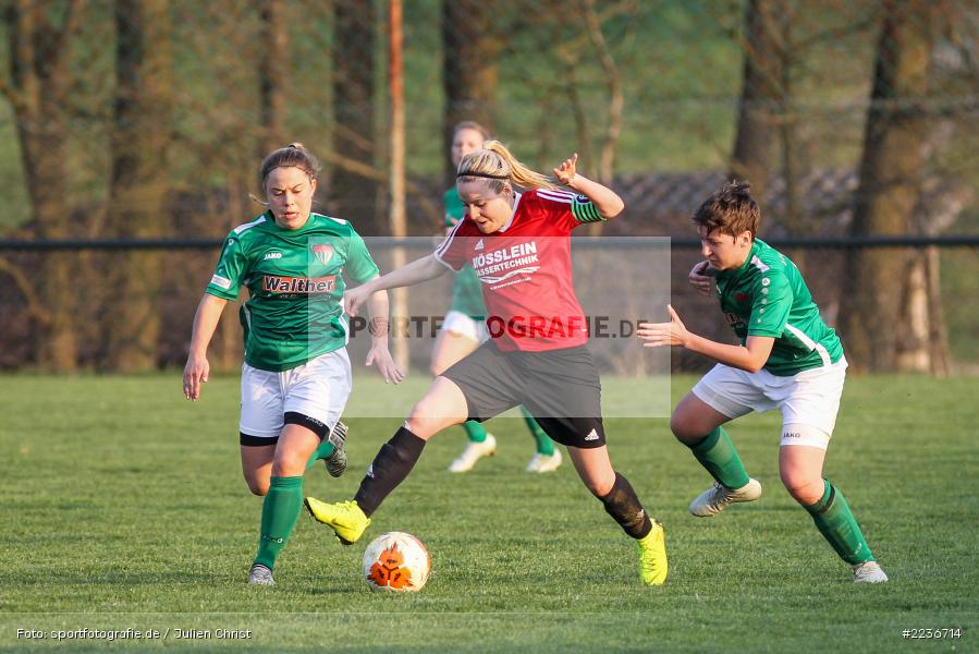 Marie Theres Franz, Vanessa Heider, Serafina Fritzmann, 23.03.2019, Landesliga Nord Frauen, FC Schweinfurt 05 (N), FC Karsbach - Bild-ID: 2236714