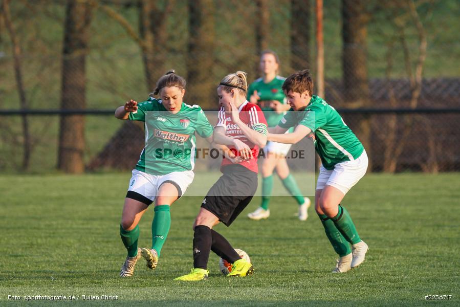 Marie Theres Franz, Vanessa Heider, Serafina Fritzmann, 23.03.2019, Landesliga Nord Frauen, FC Schweinfurt 05 (N), FC Karsbach - Bild-ID: 2236717 Marie Theres Franz, Vanessa Heider, Serafina Fritzmann, 23.03.2019, Landesliga Nord Frauen, FC Schweinfurt 05 (N), FC Karsbach - Bild-ID: 2236717