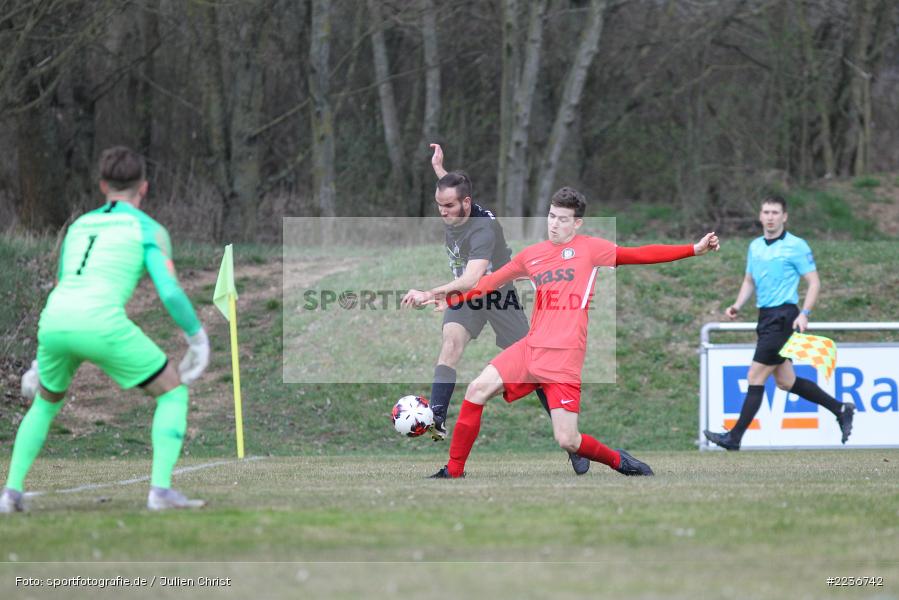 William Vielwerth, Moritz Goßmann, 24.03.2019, Bezirksliga West, TuS Frammersbach, TSV Retzbach - Bild-ID: 2236742 William Vielwerth, Moritz Goßmann, 24.03.2019, Bezirksliga West, TuS Frammersbach, TSV Retzbach - Bild-ID: 2236742
