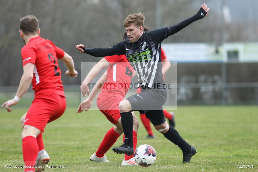 David Aull, Nico Franz, Philipp Gößwein, 24.03.2019, Bezirksliga West, TuS Frammersbach, TSV Retzbach - Bild-ID: 2236768
