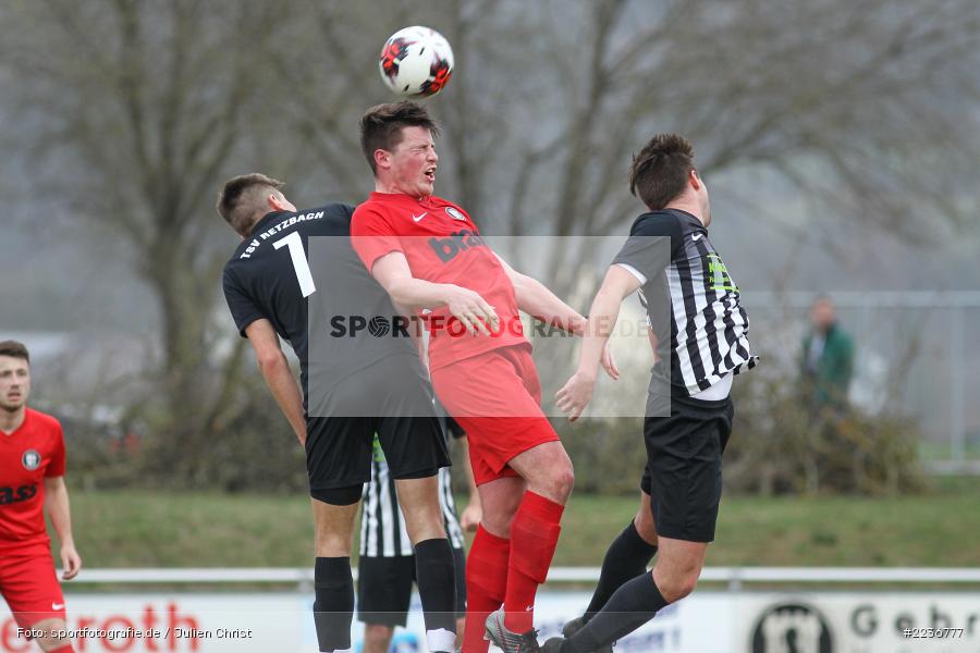 Steven Summa, Maximilian Köstler, Mario Hartmann, 24.03.2019, Bezirksliga West, TuS Frammersbach, TSV Retzbach - Bild-ID: 2236777
