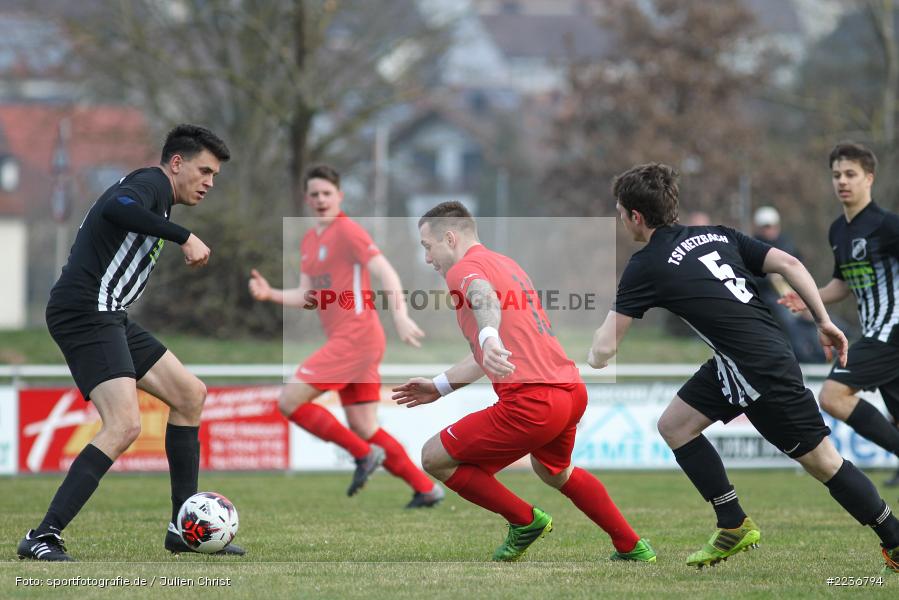 Nicolai Zull, Marco Schrenker, Marco Trapp, 24.03.2019, Bezirksliga West, TuS Frammersbach, TSV Retzbach - Bild-ID: 2236794
