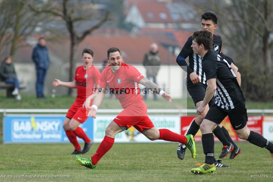 Nicolai Zull, Marco Schrenker, Marco Trapp, 24.03.2019, Bezirksliga West, TuS Frammersbach, TSV Retzbach - Bild-ID: 2236796