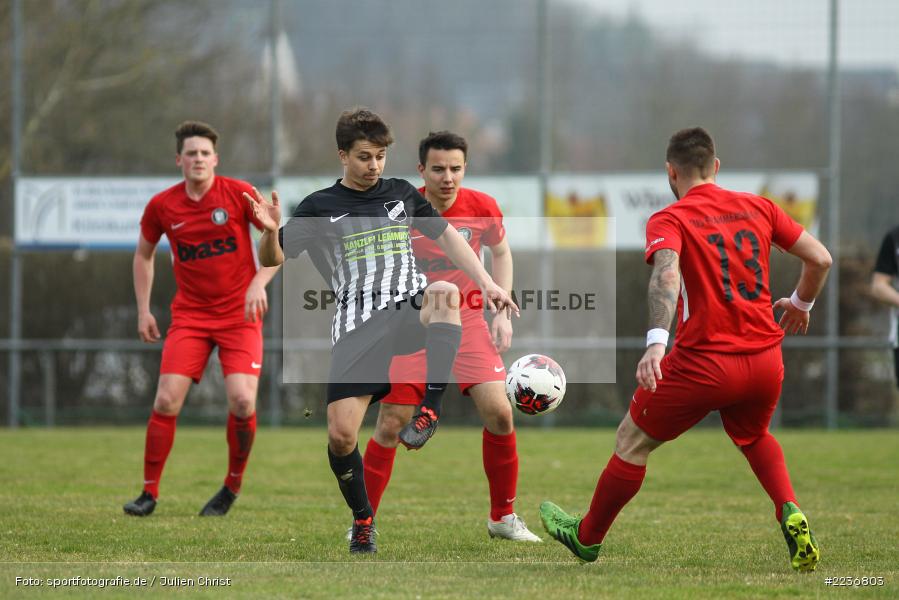 Marco Trapp, Dominik Hehrlein, Alexander Beck, 24.03.2019, Bezirksliga West, TuS Frammersbach, TSV Retzbach - Bild-ID: 2236803