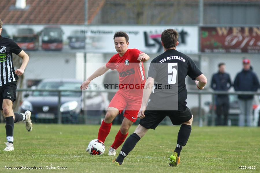 Marco Schrenker, Alexander Beck, 24.03.2019, Bezirksliga West, TuS Frammersbach, TSV Retzbach - Bild-ID: 2236822